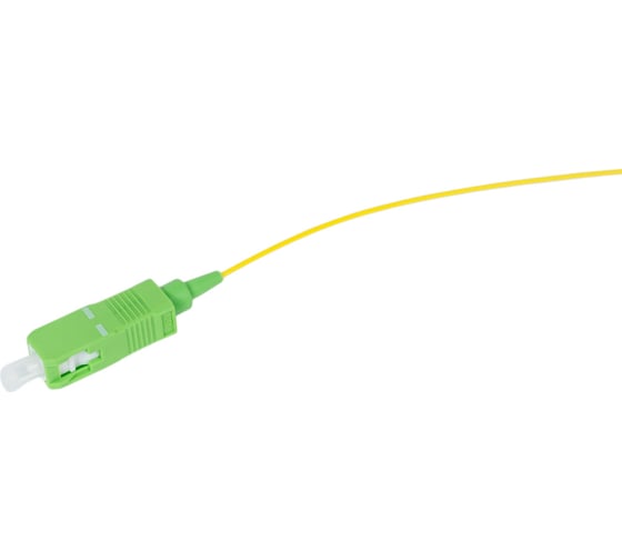 Волоконно-оптический пигтейл Hyperline FPT-B9-9-SC/AR-1M-LSZH-YL SM 9/125 OS2, SC/APC, 1м 27905