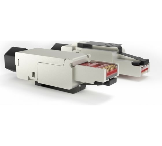 Разъем RJ-45 Hyperline PLUF-8P8C-S-C6A-SH 8P8C под витую пару, полевая заделка, категория 6а 264779
