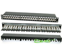 Патч-панель Hyperline PP2-19-24-8P8C-C6A-SH-110D 19, 1U, 24 порта RJ-45 полн. экранированная, категория 6а 48584