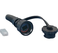 Промышленный разъем RJ-45 Hyperline PLUG-IE-8P8C-P-C5-SH 8P8C под витую пару, IP67, категория 5е 47307