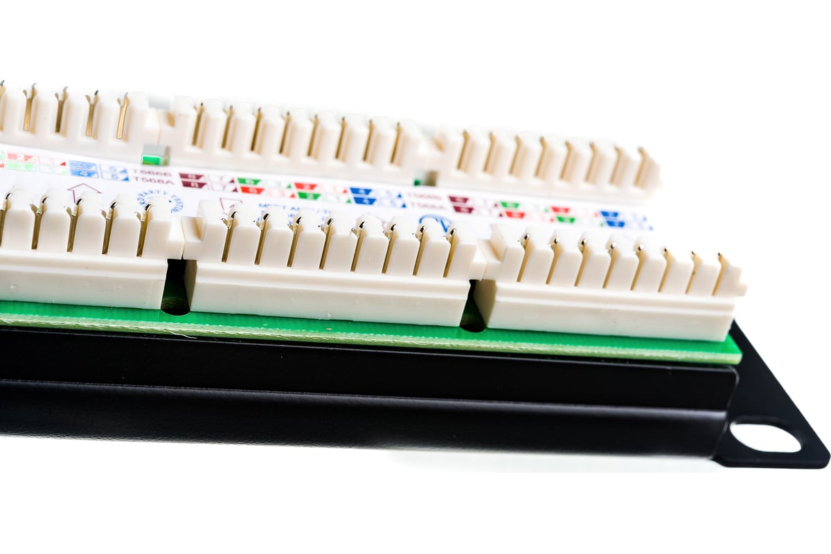 Патч-панель Hyperline PP3-19-24-8P8C-C5E-110D 19, 1U, 24 порта RJ-45 ...