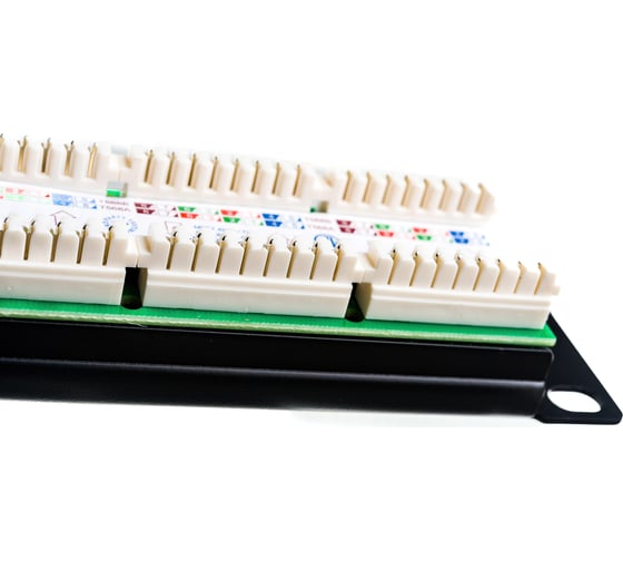 Патч-панель Hyperline PP3-19-24-8P8C-C5E-110D 19, 1U, 24 порта RJ-45, категория 5e, Dual 246095
