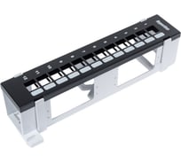 Модульная настенная патч-панель Hyperline PPWBL-12 на 12 портов, для модулей Keystone Jack 37788