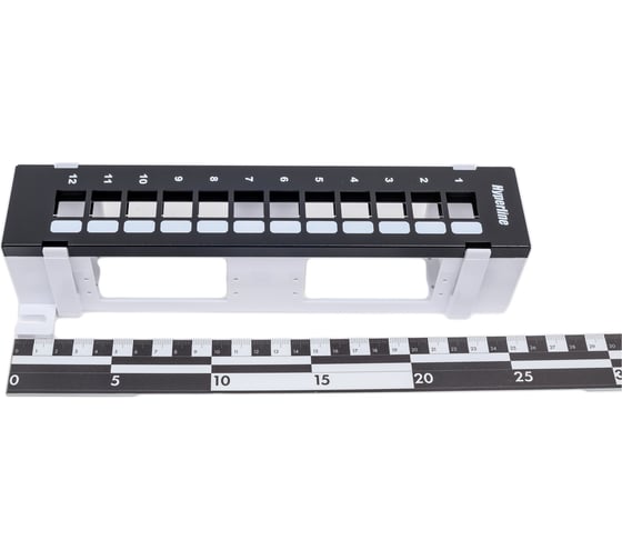 Модульная настенная патч-панель Hyperline PPWBL-12 на 12 портов, для модулей Keystone Jack 37788