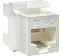 Модуль Keystone DKC RJ45 CAT 6А неэкранированный (UTP), 180 градусов, белый (упаковка - 12 шт) RNK6AU180WH