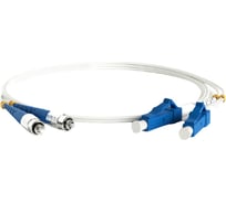 Волоконно-оптический шнур Hyperline FC-D2-9A1-FC/UR-LC/UR-H-3M-LSZH-WH патч-корд SM 9/12 39372