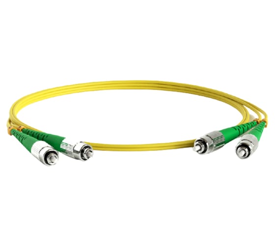 Волоконно-оптический шнур Hyperline FC-D2-9-FC/AR-FC/AR-H-2M-LSZH-YL патч-корд SM 9/125 238605 1