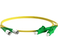 Волоконно-оптический шнур Hyperline FC-D2-9-FC/AR-LC/AR-H-3M-LSZH-YL патч-корд SM 9/125 27835