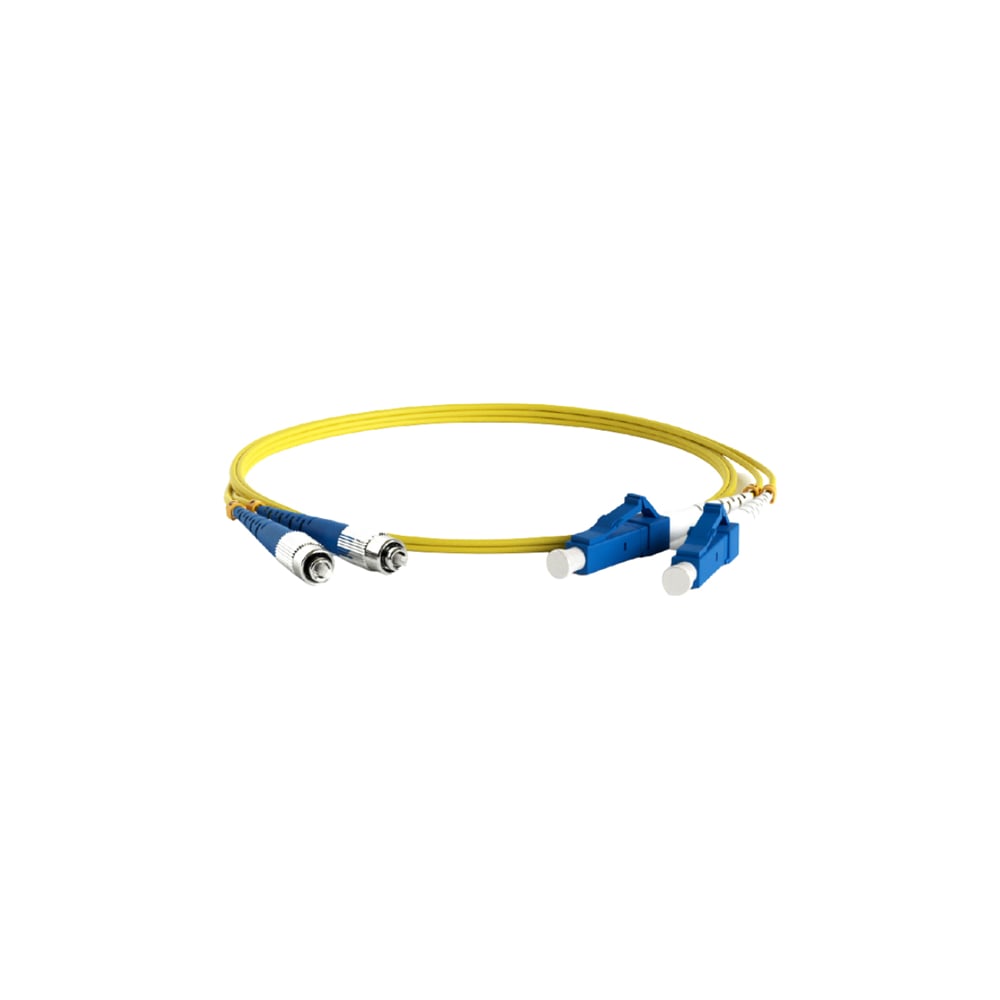 Волоконно-оптический шнур Hyperline FC-D2-9-FC/UR-LC/UR-H-2M-LSZH-YL ...