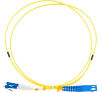 Волоконно-оптический шнур Hyperline FC-D2-9-LC/UR-SC/UR-H-1M-LSZH-YL патч-корд SM 9/125 28387