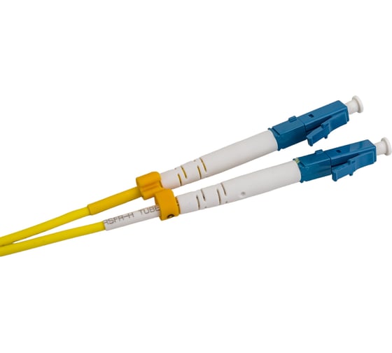 Волоконно-оптический шнур Hyperline FC-D2-9-LC/UR-LC/UR-H-5M-LSZH-YL патч-корд SM 9/125 28077