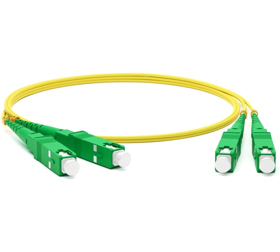 Волоконно-оптический шнур Hyperline FC-D2-9-SC/AR-SC/AR-H-20M-LSZH-YL патч-корд SM 9/125 245046