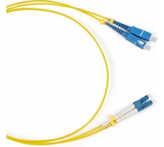 Волоконно-оптический шнур Hyperline FC-D2-9-SC/UR-SC/UR-H-10M-LSZH-YL патч-корд SM 9/125 238511