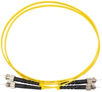 Волоконно-оптический шнур Hyperline FC-D2-9-ST/UR-ST/UR-H-1M-LSZH-YL патч-корд SM 9/125 238487