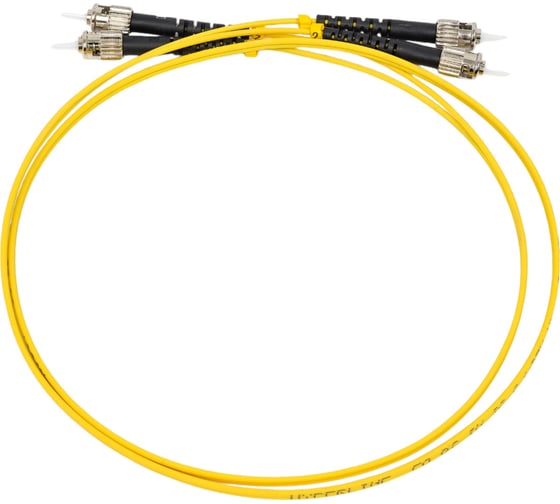 Волоконно-оптический шнур Hyperline FC-D2-9-ST/UR-ST/UR-H-1M-LSZH-YL патч-корд SM 9/125 238487