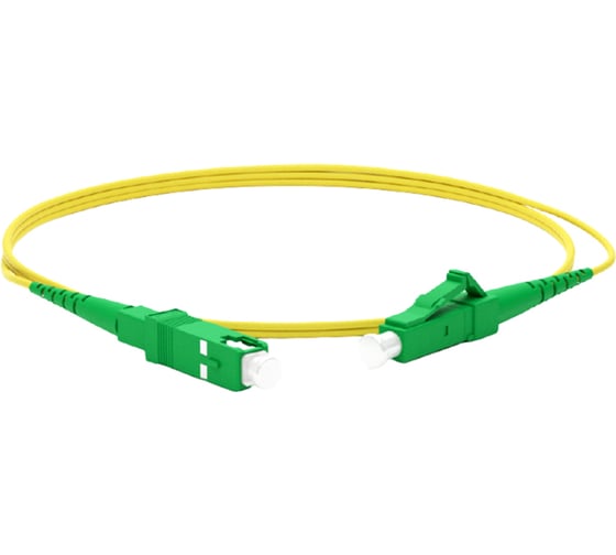Волоконно-оптический шнур Hyperline FC-S2-9-LC/AR-SC/AR-H-1M-LSZH-YL патч-корд SM 9/125 250699