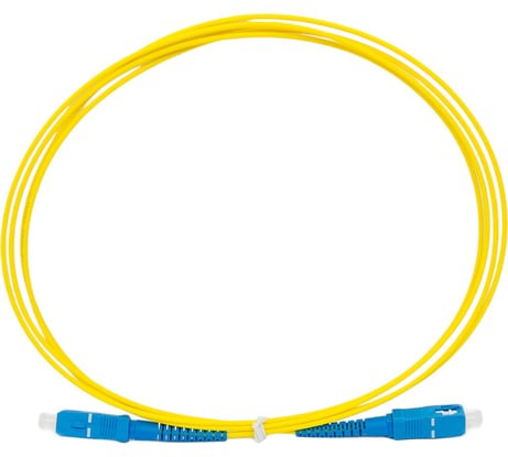 Волоконно-оптический шнур Hyperline FC-S2-9-SC/UR-SC/UR-H-2M-LSZH-YL патч-корд SM 9/125 240056