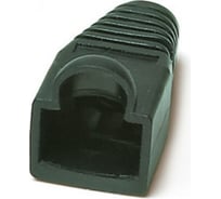 Изолирующий колпачок для разъемов RJ-45 Hyperline BOOT-BK-10, черный, 10 штук 251952