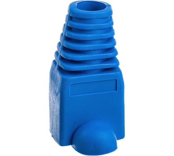Изолирующий колпачок для разъемов RJ-45 Hyperline BOOT-BL-10, синий, 10 штук 251953