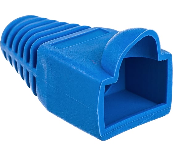 Изолирующий колпачок для разъемов RJ-45 Hyperline BOOT-BL-10, синий, 10 штук 251953