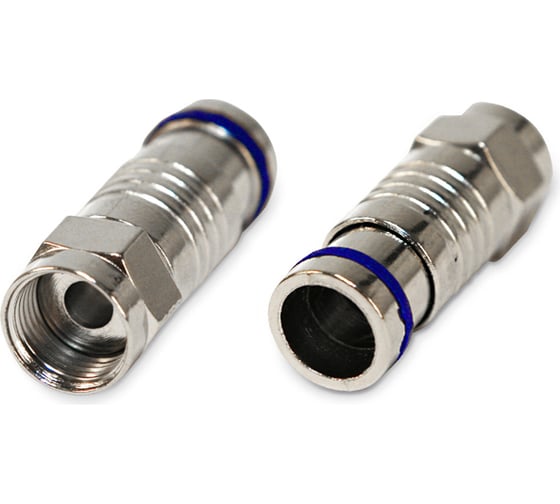 Разъем F-типа для кабеля RG-6 Hyperline CON-F-M-RG6-CMP, компрессионный, compression type 44813