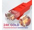 Патч-корд UTP GCR PROF 0.3m, медь категории 6, красный, 30 AWG, 10 Гбит/с, RJ45, T568B VIVLNIC624-0.3m 6
