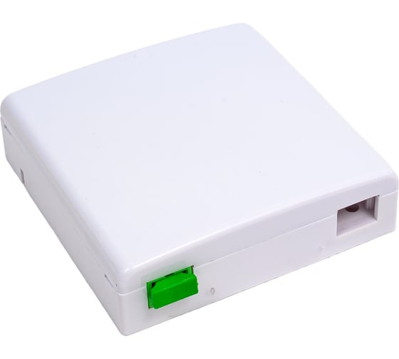 Оптическая розетка NIKOMAX укомплектованная, на 1 порт, SC/APC, SM 9/125 OS2, NMF-WO01SCAS2-CS-WT