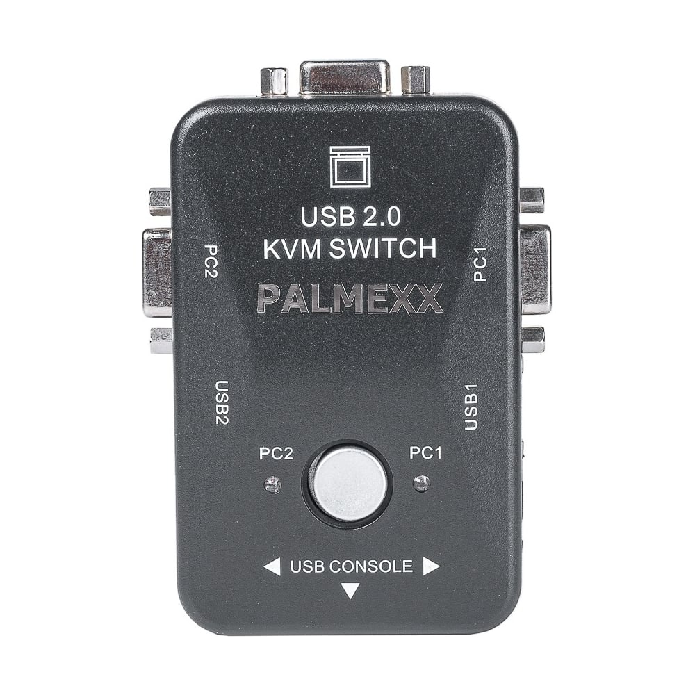 Коммутатор PALMEXX KVM-переключатель VGA+USB на 2 компьютера KVM-21UA ...