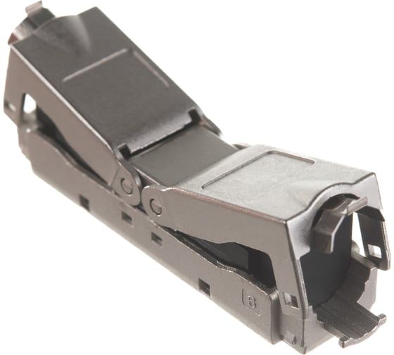 Проходной адаптер Hyperline, CA3-IDC-C6-SH-F-SL, coupler, категория 6, полный экран, IDC 4 431372