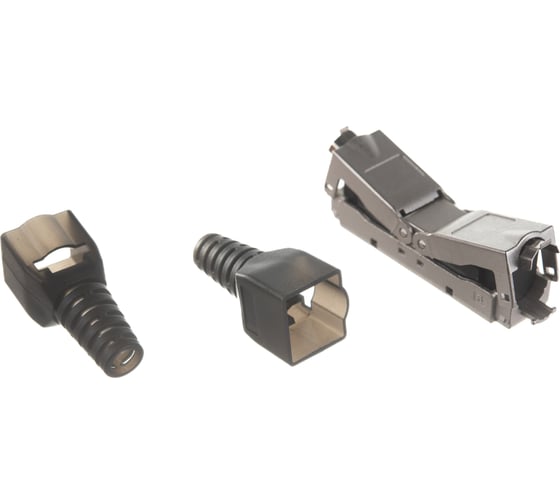 Проходной адаптер Hyperline, CA3-IDC-C6-SH-F-SL, coupler, категория 6, полный экран, IDC 4 431372