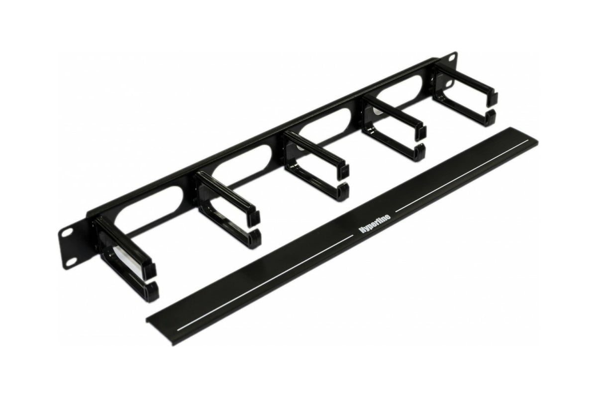 Кабельный организатор с пластиковыми кольцами Hyperline, CM-1U-5R-PL ...