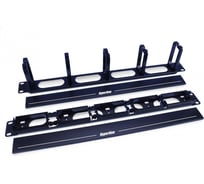 Кабельный организатор с пластиковыми кольцами Hyperline, CM-1U-5R-PL-COV, с крышкой, 19", 1U 430223