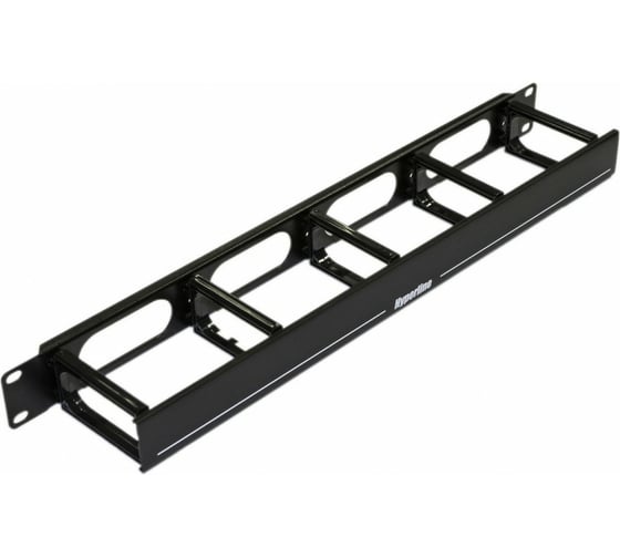 Кабельный организатор с пластиковыми кольцами Hyperline, CM-1U-5R-PL-COV, с крышкой, 19", 1U 430223