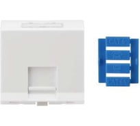 Угловая вставка Hyperline, SIP3A-1K-M45-45, 45x45 аналог Mosaic для 1 модуля Кeystone Jack 426178