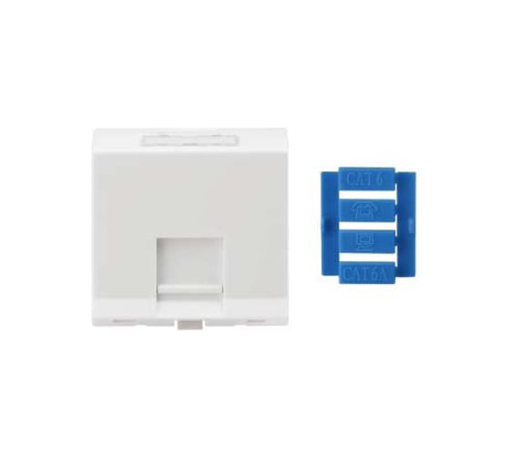 Угловая вставка Hyperline, SIP3A-1K-M45-45, 45x45 аналог Mosaic для 1 модуля Кeystone Jack 426178
