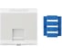 Угловая вставка Hyperline, SIP3A-1K-M45-45, 45x45 аналог Mosaic для 1 модуля Кeystone Jack 426178 1