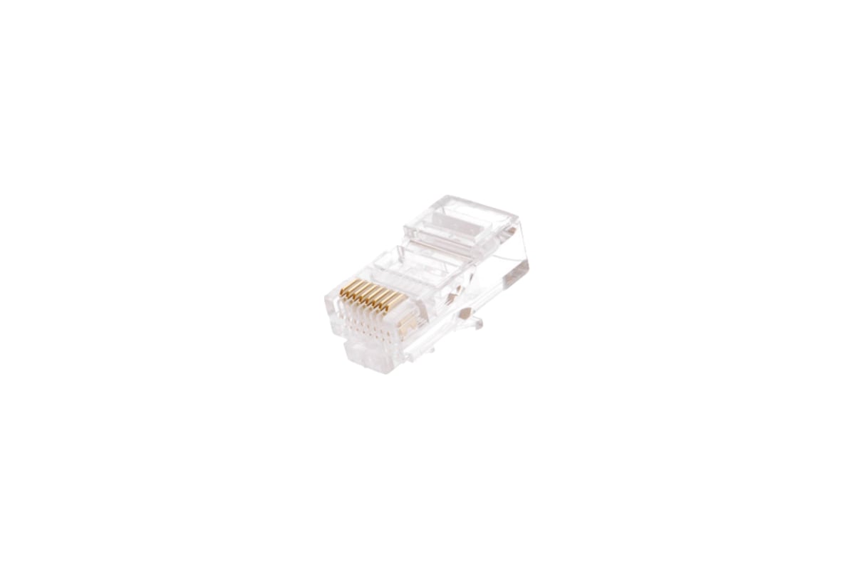 Коннектор NETLAN RJ45/8P8C, категория 6, 3мкд, универсальный, под 0,47 ...