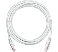 Шнур NETLAN U/UTP 4 пары, категория 5e, медный, PVC, белый, 1м, 10штук EC-PC4UD55B-BC-PVC-010-WT-10
