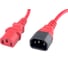 Кабель питания Cablexpert (RU) C13-С14, 3x0.75мм2, 10A, с заземлением, медь, 1.8м, красный, пакет, PC-189-VDE-R-1.8M 2