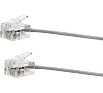 Телефонный шнур OXION L=5м, серый (6P4C), арт. OX-PH6P4CWC5MPB-GR