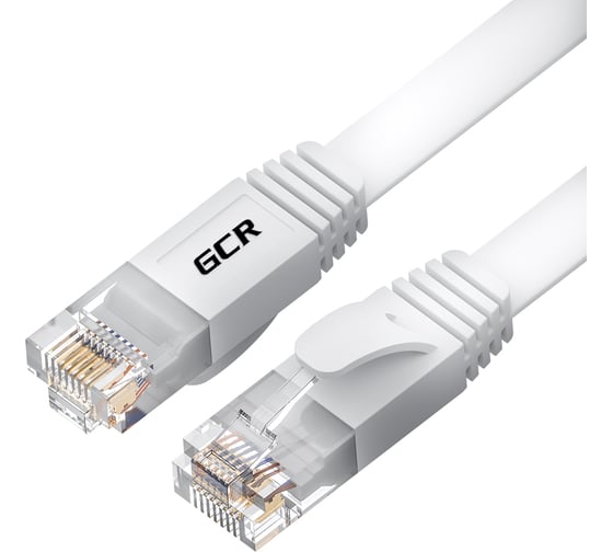 Патч-корд GCR PROF 0.15m, UTP медь кат.6, белый, 30 AWG, 10 Гбит/с, RJ45, T568B VIV52I818 1