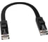Патч-корд GCR PROF 0.15m, UTP медь кат.6, черный, 30 AWG, 10 Гбит/с, RJ45, T568B VIVLNIC616-0.15m 1