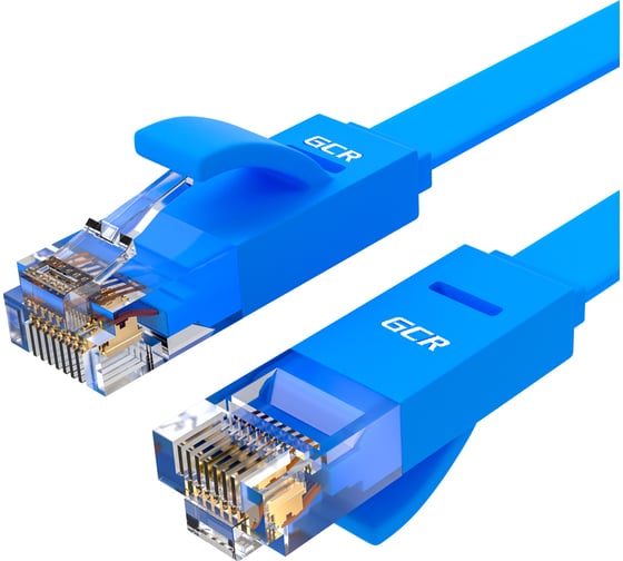 Патч-корд GCR PROF 1.0m, UTP медь кат.6, синий, 30 AWG, 10 Гбит/с, RJ45, T568B VIVLNIC621-1.0m