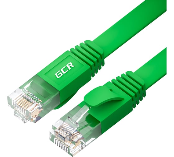 Патч-корд GCR PROF 20.0m, UTP медь кат.6, зеленый, 30 AWG, 10 Гбит/с, RJ45, T568B VIV52I841 1