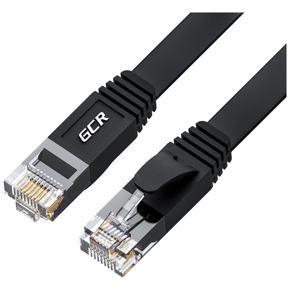 Патч-корд GCR PROF 3.0m, UTP медь кат.6, черный, 30 AWG, 10 Гбит/с ...