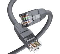 Патч-корд GCR прямой 0.5m LSZH UTP кат.6, серый, 24 AWG, без фиксатора, RJ45, T568B VIV52I747