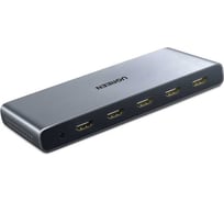 Переключатель Ugreen CM201 HDMI 4×1 Quad Multi-Viewer with 5V 1A power adapter 1 EU. цвет черный 50745EU