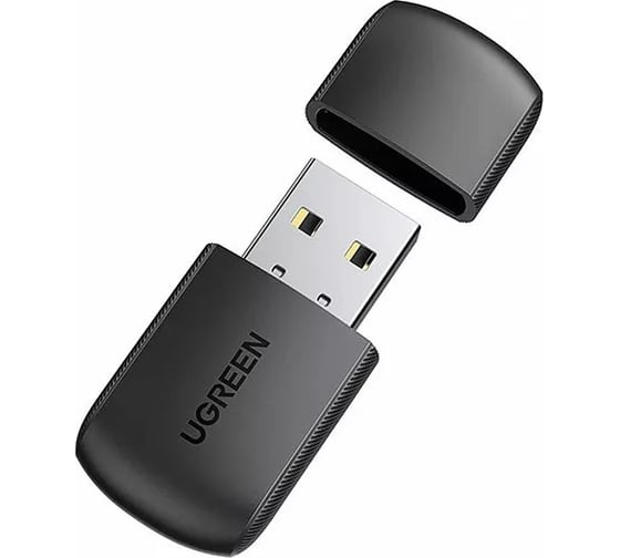 Адаптер двухдиапазонный Ugreen CM448 (20204) AC650 11ac Dual-Band Wireless USB Adapter. Цвет: черный 20204_