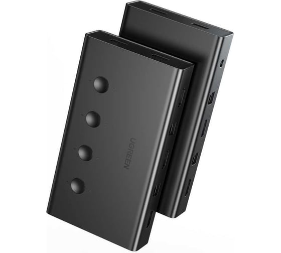 Переключатель Ugreen CM293 4 In 1 Out HDMI KVM Switcher. Цвет: черный 70439 1