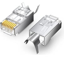 Коннектор Ugreen NW123 (70316) Gigabit Shielded Modular Plug 10шт. Цвет: прозрачный 70316_